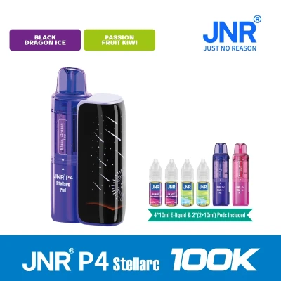 Black Dragon ice+Passion Fruit kiwi | JNR Vape P4 Stellarc 100K Puffs Kit - Refillable & Replaceable Pod Vape